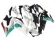 2015-2018 Yamaha YZF R3/R25 Motorcycle Fairings - White Green Glossy Black