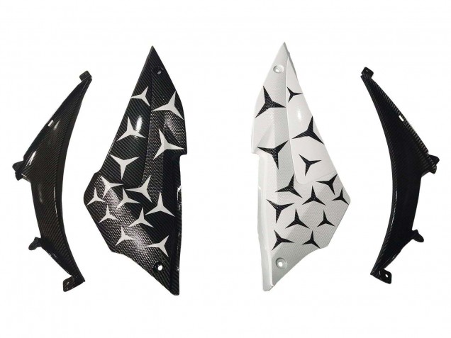 2015-2018 Yamaha YZF R3/R25 Motorcycle Fairings - White Green Glossy Black