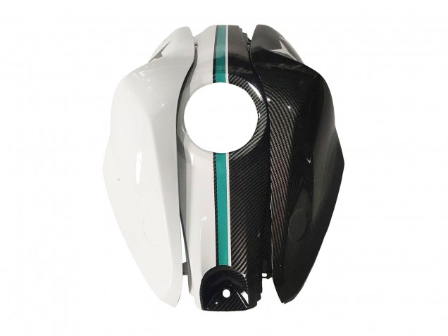 2015-2018 Yamaha YZF R3/R25 Motorcycle Fairings - White Green Glossy Black