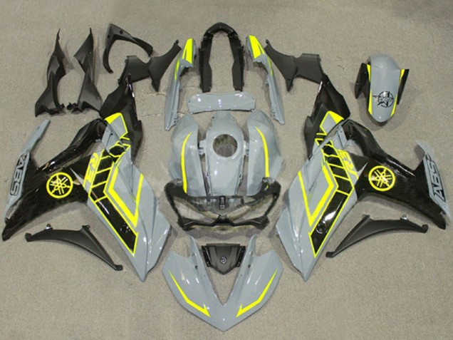 2015-2018 Yamaha YZF R3/R25 Motorcycle Fairings - Nardo Grey Yellow Black