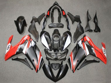 Cheap 2015-2018 Yamaha YZF R3/R25 Motorcycle Fairings - White Red Matte Black 46