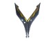 2019-2021 Yamaha YZF R3/R25 Motorcycle Fairings - Gold Black Carbon Fiber