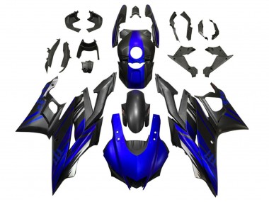 Cheap 2019-2021 Yamaha YZF R3/R25 Motorcycle Fairing - Blue Matte Black