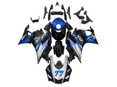 Cheap 2019-2021 Yamaha YZF R3/R25 Motorcycle Fairings - Silver Blue Black 77