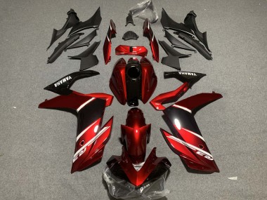 Cheap 2019-2021 Yamaha YZF R3/R25 Motorcycle Fairings - Red White Glossy Black