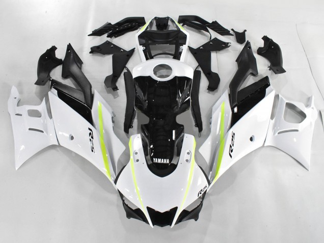 2019-2021 Yamaha YZF R3/R25 Motorcycle Fairings - White Green Black