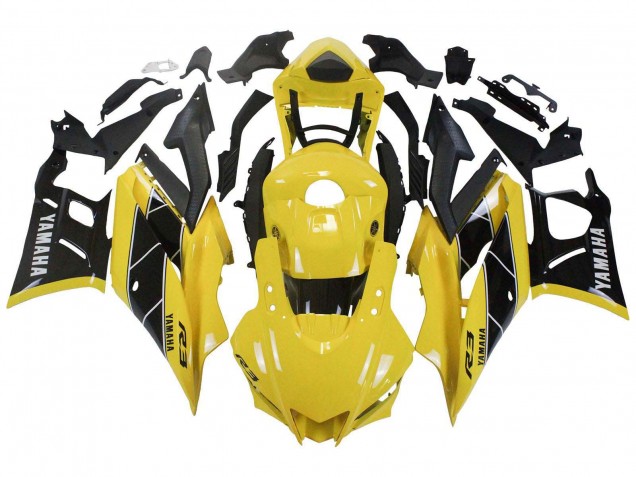 2019-2021 Yamaha YZF R3/R25 Motorcycle Fairings - Yellow Black