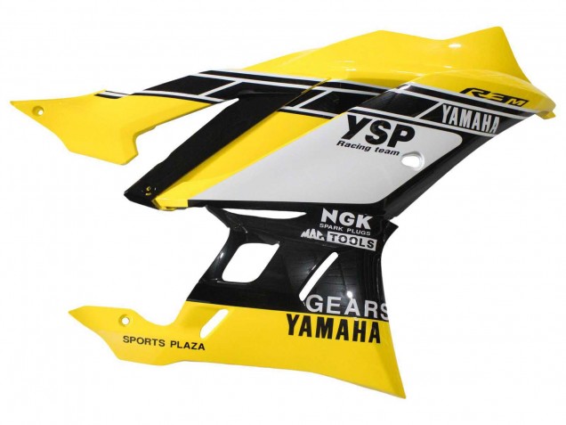 2019-2021 Yamaha YZF R3/R25 Motorcycle Fairings - Yellow White Black Stripe