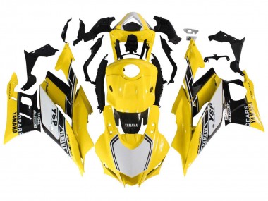 Cheap 2019-2021 Yamaha YZF R3/R25 Motorcycle Fairings - Yellow White Black Stripe