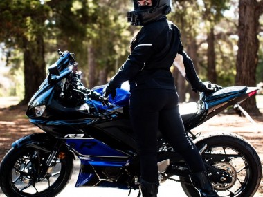 Cheap 2022-2024 Yamaha YZF R3/R25 Motorcycle Fairings - Blue Glossy Black