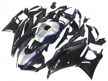 Cheap 2022-2024 Yamaha YZF R3/R25 Motorcycle Fairings - Black Carbon Fiber Style Silver Blue