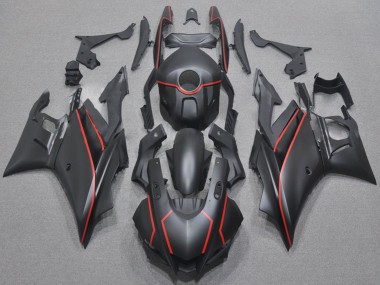 Cheap 2022-2024 Yamaha YZF R3/R25 Motorcycle Fairings - Matte Black Red