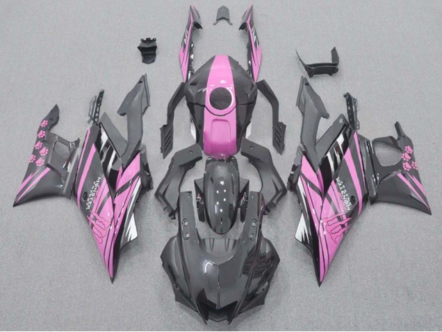 2022-2024 Yamaha YZF R3/R25 Motorcycle Fairings - Pink Black Monster