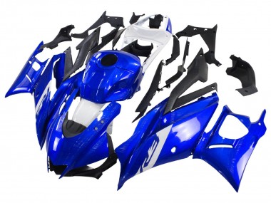 Cheap 2022-2024 Yamaha YZF R3/R25 Motorcycle Fairings - Blue White Matte Black