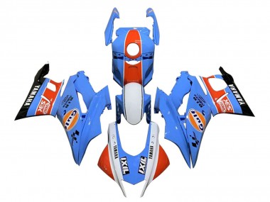 Cheap 2022-2024 Yamaha YZF R3/R25 Motorcycle Fairings - Blue Orange White Gulf