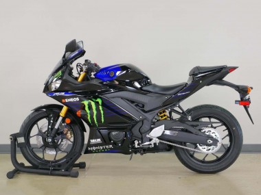 Cheap 2022-2024 Yamaha YZF R3/R25 Motorcycle Fairings - Blue Green Black Monster Yamalube ENEOS