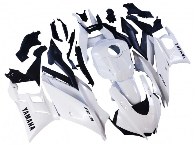 2022-2024 Yamaha YZF R3/R25 Motorcycle Fairings - White