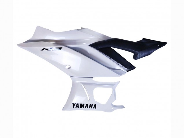 2022-2024 Yamaha YZF R3/R25 Motorcycle Fairings - White