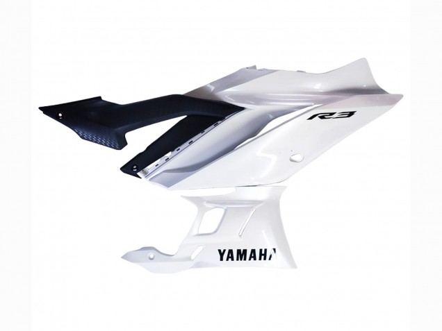 2022-2024 Yamaha YZF R3/R25 Motorcycle Fairings - White