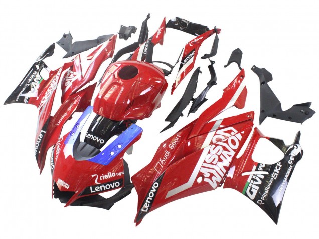 2022-2024 Yamaha YZF R3/R25 Motorcycle Fairings - Red Blue Black Lenovo Valsir