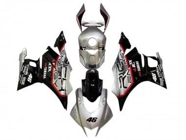 Cheap 2022-2024 Yamaha YZF R3/R25 Motorcycle Fairings - Silver Red Black 46