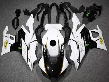Cheap 2022-2024 Yamaha YZF R3/R25 Motorcycle Fairings - White Black Green Monster
