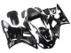 2000-2001 Yamaha YZF 1000 R1 Motorcycle Fairings - Glossy Black White Monster Motul