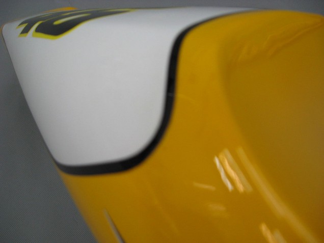 2000-2001 Yamaha YZF 1000 R1 Motorcycle Fairings - White Yellow Blue Motul Camel