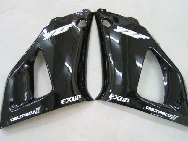 2000-2001 Yamaha YZF 1000 R1 Motorcycle Fairings - Glossy Black White Decal
