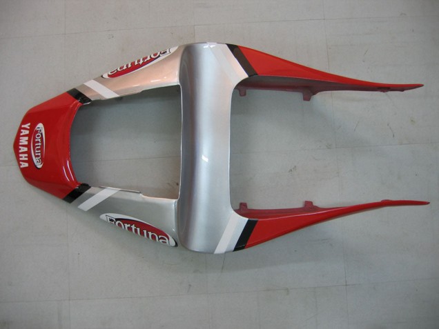 2000-2001 Yamaha YZF 1000 R1 Motorcycle Fairings - Silver Red Fortuna Motul