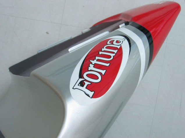 2000-2001 Yamaha YZF 1000 R1 Motorcycle Fairings - Silver Red Fortuna Motul