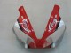 2000-2001 Yamaha YZF 1000 R1 Motorcycle Fairings - Silver Red Fortuna Motul
