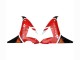 2002-2003 Yamaha YZF 1000 R1 Motorcycle Fairings - Red Silver Black Santander