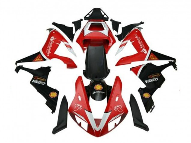 2002-2003 Yamaha YZF 1000 R1 Motorcycle Fairings - Red Silver Black Santander