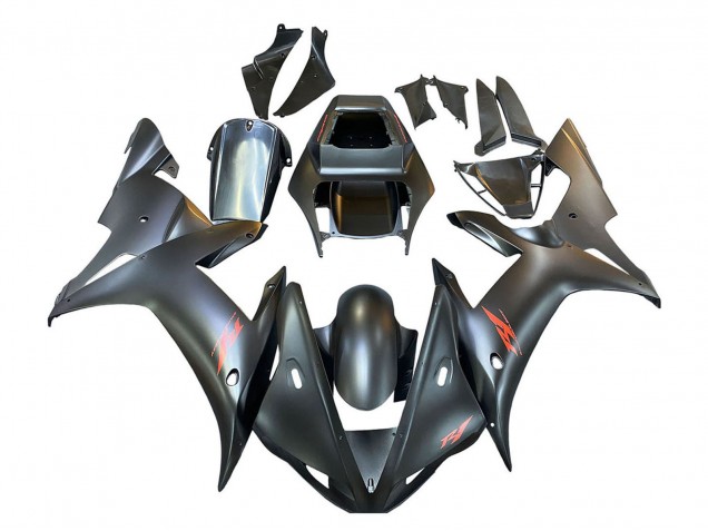 2002-2003 Yamaha YZF 1000 R1 Motorcycle Fairings - Matte Black Red