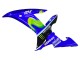 2002-2003 Yamaha YZF 1000 R1 Motorcycle Fairings - Blue Black Green MoviStar ENEOS Monster
