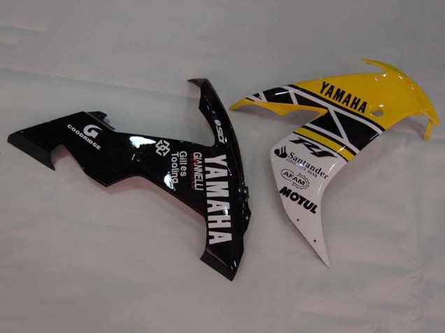 2004-2006 Yamaha YZF 1000 R1 Motorcycle Fairings - Yellow White Glossy Black