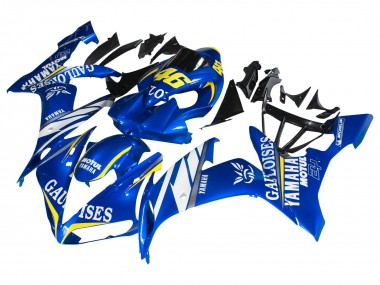 Cheap 2004-2006 Yamaha YZF 1000 R1 Motorcycle Fairings - Blue White Yellow Motul Gauloises 46