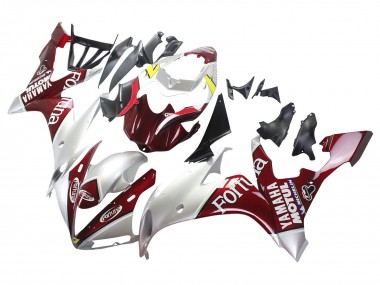 Cheap 2004-2006 Yamaha YZF 1000 R1 Motorcycle Fairings - Silver Red Fortuna Motul