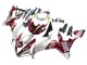 2004-2006 Yamaha YZF 1000 R1 Motorcycle Fairings - Silver Red Fortuna Motul
