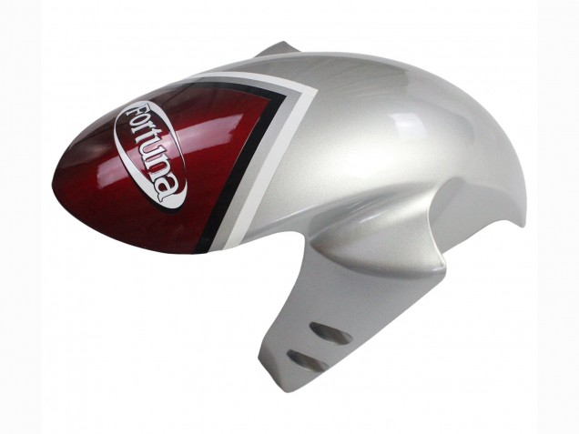 2004-2006 Yamaha YZF 1000 R1 Motorcycle Fairings - Silver Red Fortuna Motul
