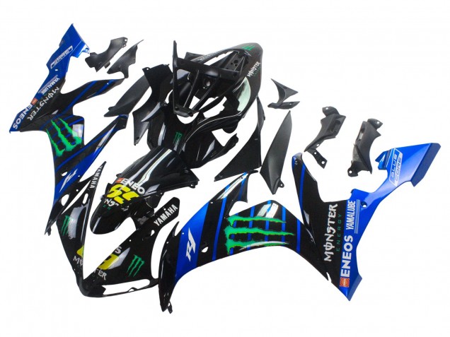 2004-2006 Yamaha YZF 1000 R1 Motorcycle Fairings - Blue Black Yellow Green Monster Yamalube ENEOS 69