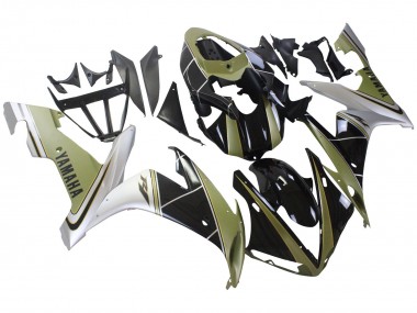 Cheap 2004-2006 Yamaha YZF 1000 R1 Motorcycle Fairings - Light Gold White Glossy Black