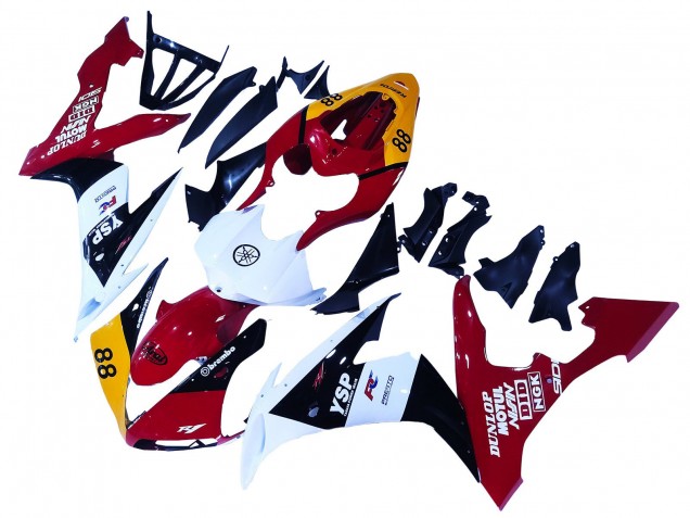 2004-2006 Yamaha YZF 1000 R1 Motorcycle Fairings - Yellow Red White Black YSP 88