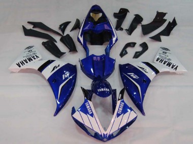 Cheap 2009-2011 Yamaha YZF 1000 R1 Motorcycle Fairings - White Blue Black M1