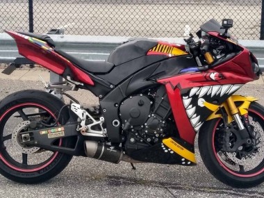 Cheap 2009-2011 Yamaha YZF 1000 R1 Motorcycle Fairings - Red Yellow Black Shark 46