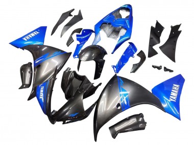 Cheap 2012-2014 Yamaha YZF 1000 R1 Motorcycle Fairings - Blue Glossy Black