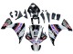 2012-2014 Yamaha YZF 1000 R1 Motorcycle Fairings - Glossy Black White Red Fimer Yamalube Sterilgarda 87