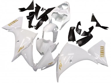 Cheap 2012-2014 Yamaha YZF 1000 R1 Motorcycle Fairings - White Gold Decals