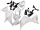 2012-2014 Yamaha YZF 1000 R1 Motorcycle Fairings - White Gold Decals
